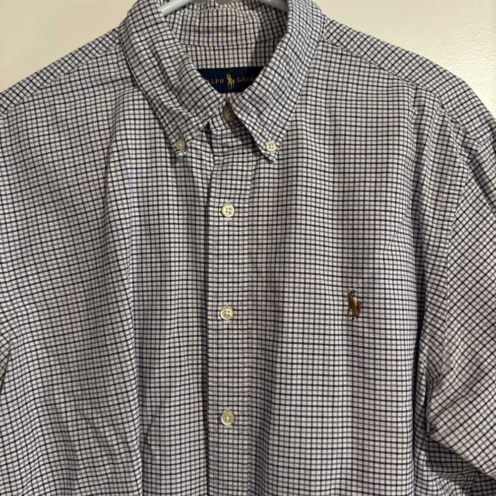 Ralph Lauren Men's Plaid Button Down Shirt Size XL